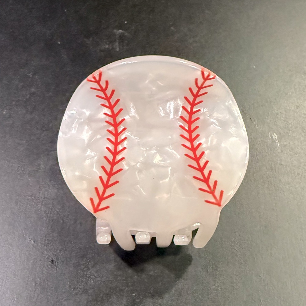 Baseball Hair Claw/ Clip